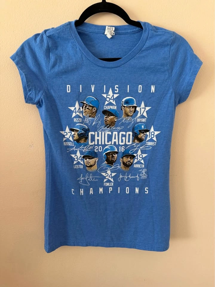 Chicago Cubs 2016 Division Champions Shirt Womens Size Small - photo 4