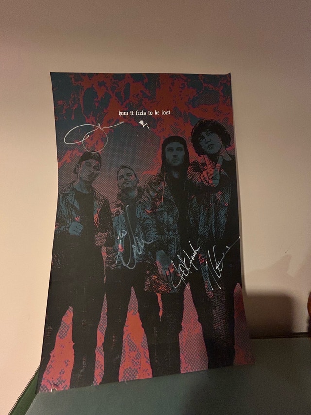 Sleeping With Sirens Signed poster