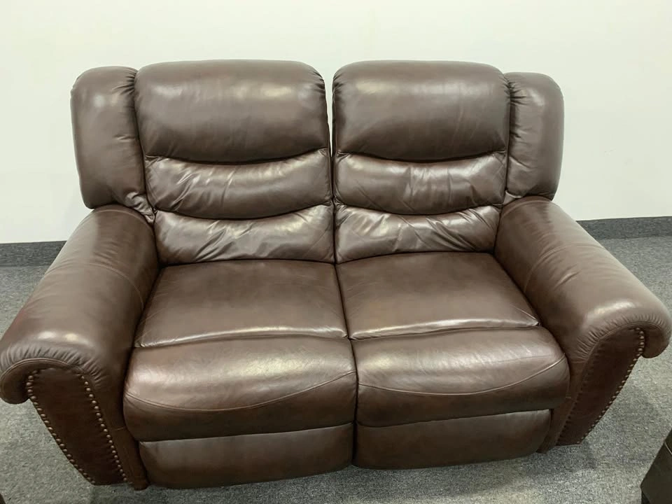 Brown Sofa Set: 3-Seater Sofa and Loveseat - photo 2
