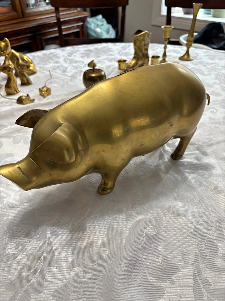 Brass Piggy Bank