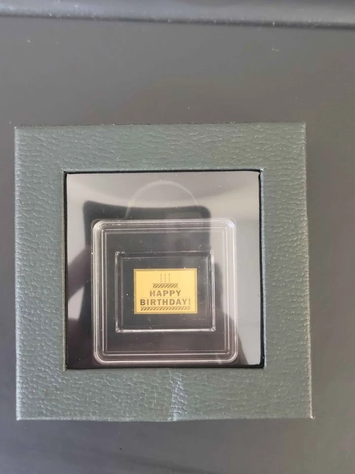 Happy Birthday 1/1000th Oz Gold Coin with COA - photo 4