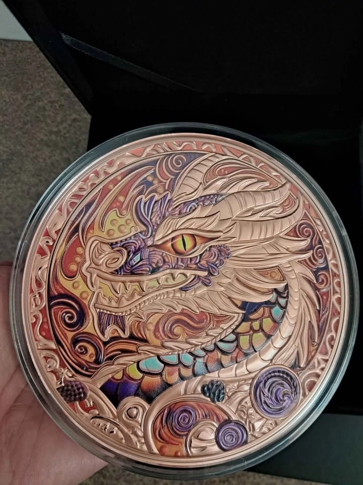 2026 1kg Collectible 999 Fine Copper Dragon - photo 2