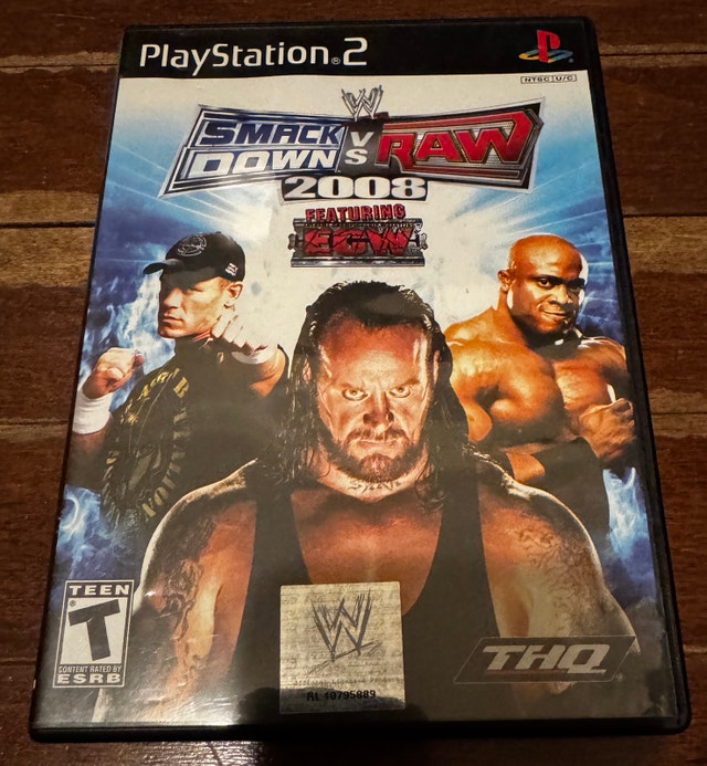 PS2 WWE Smackdown vs Raw 2008