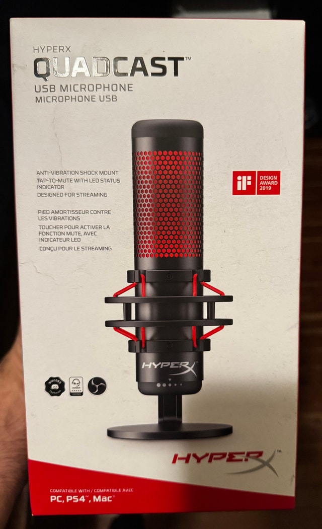 HyperX QuadCast – USB Microphone NEW
