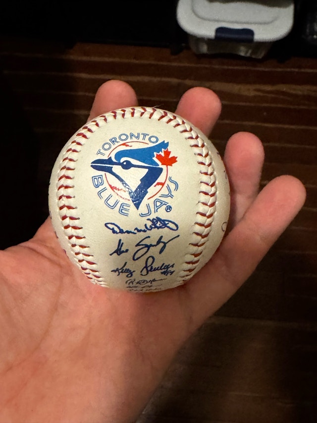 Toronto blue jays signature baseball