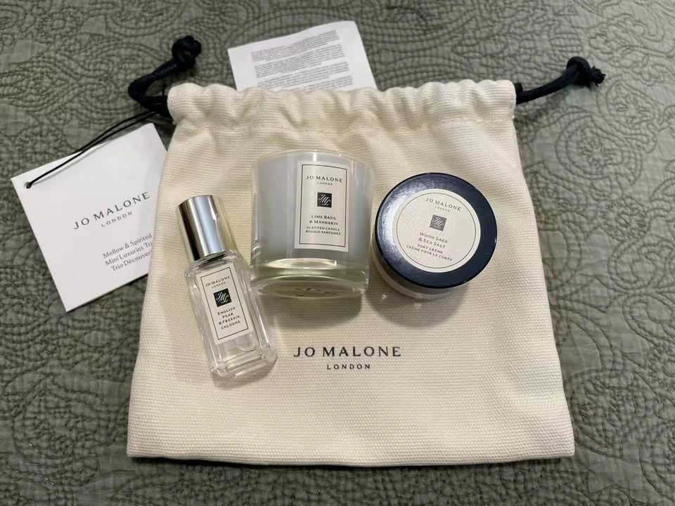 Jo Malone 3-Piece Gift Set | Mini Perfume + Body Cream + Candle - photo 2