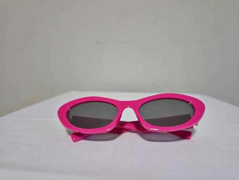 Miu Miu Pink Oval Sunglasses