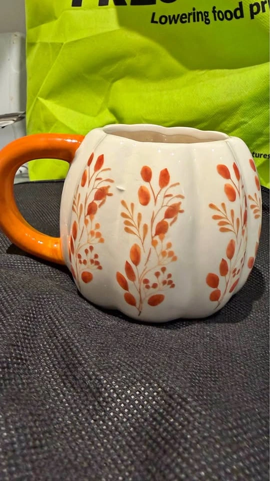 Fox home Ceramic Pumpkin Mug