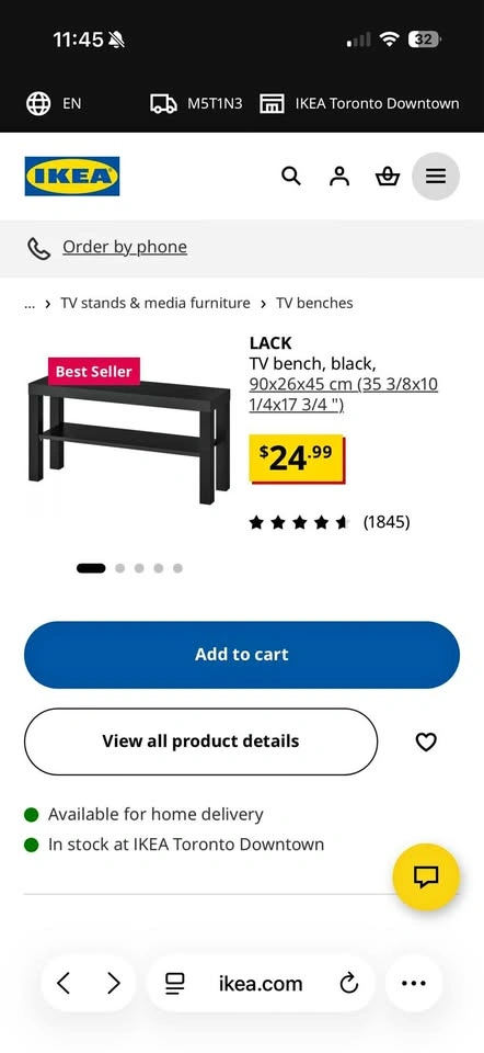 Ikea TV table