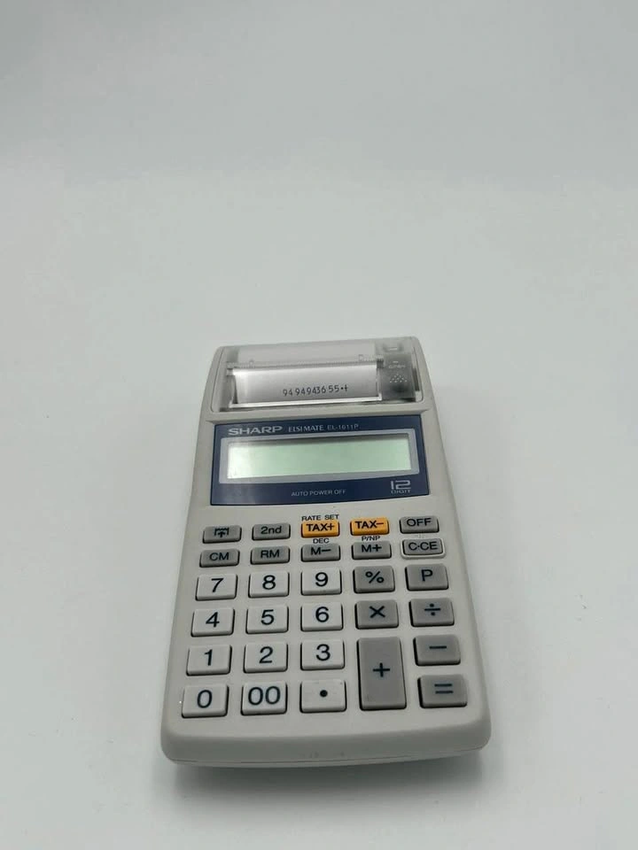 Sharp EL-1611P 12-Digit Printing Calculator – Tested & Working