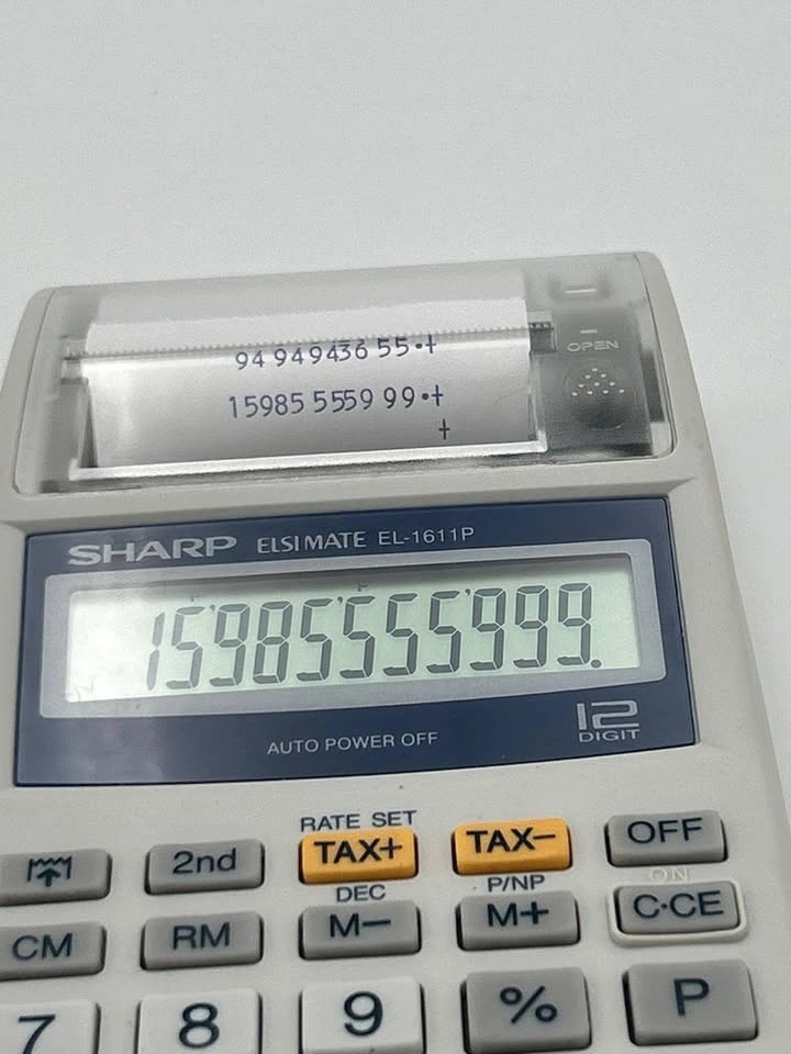 Sharp EL-1611P 12-Digit Printing Calculator – Tested & Working - photo 3