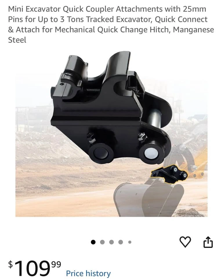 Mini Excavator Quick Coupler Attachments - photo 4
