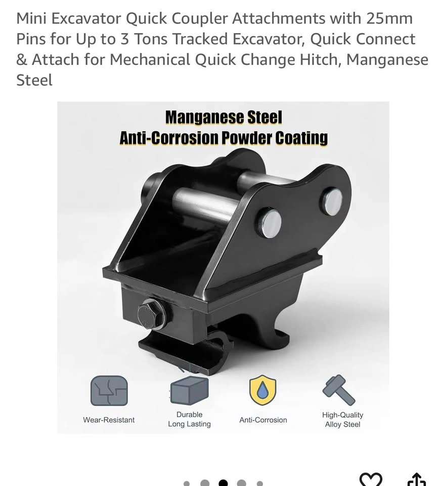 Mini Excavator Quick Coupler Attachments - photo 5
