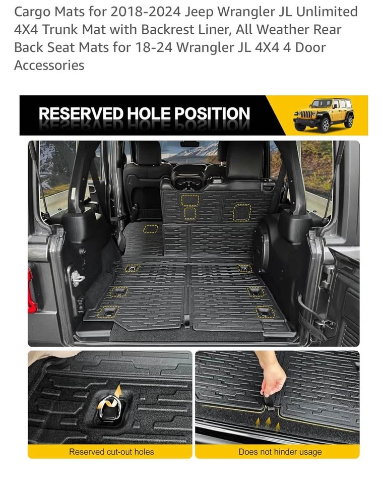 Cargo Mats for 2018-2024 Jeep - photo 2