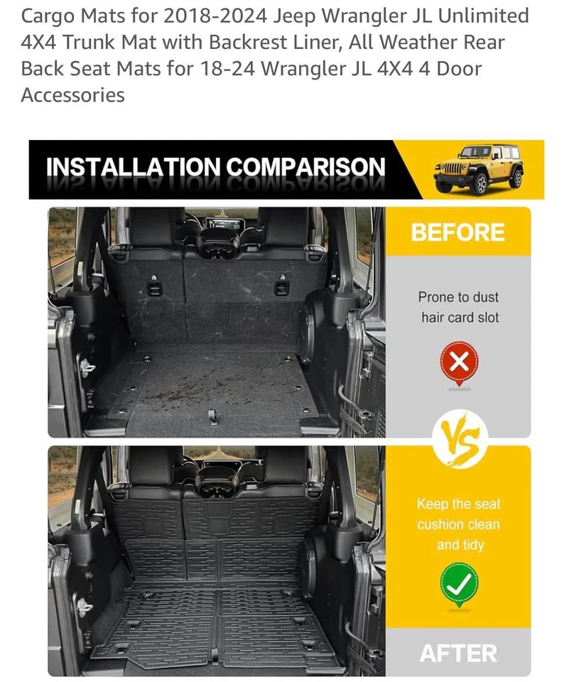 Cargo Mats for 2018-2024 Jeep - photo 4