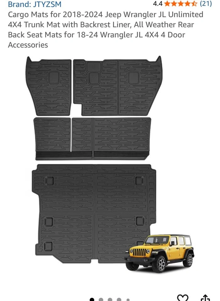 Cargo Mats for 2018-2024 Jeep - photo 5