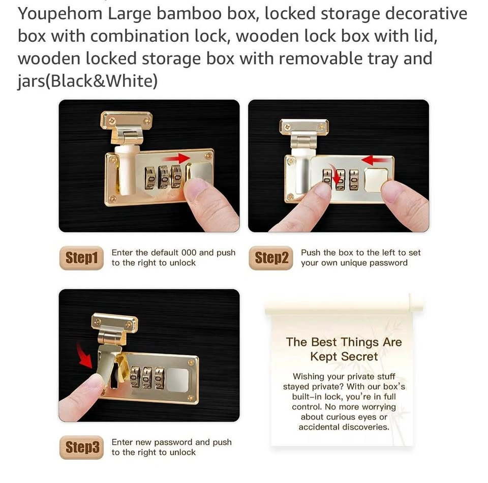 Brand: youpehom bamboo box