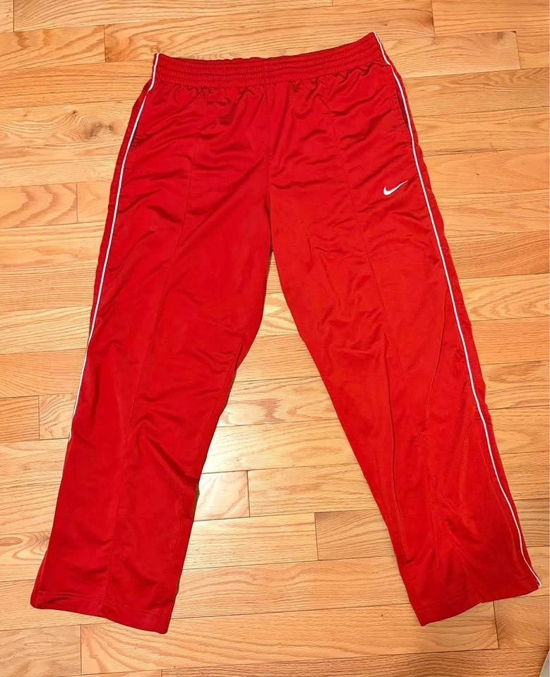 Vintage Red Nike Track Pants Size Medium