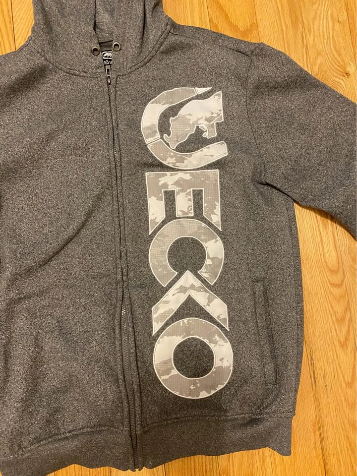Y2K Ecko Unltd Grey Full Zip Hoodie - photo 2