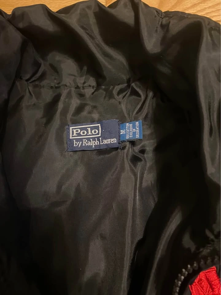 Polo Ralph Lauren Black Puffer Vest w/ Big Red Logo - photo 2