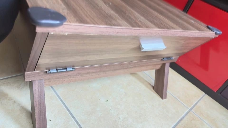 Coffee Table with Drawer & Glass Top - photo 3