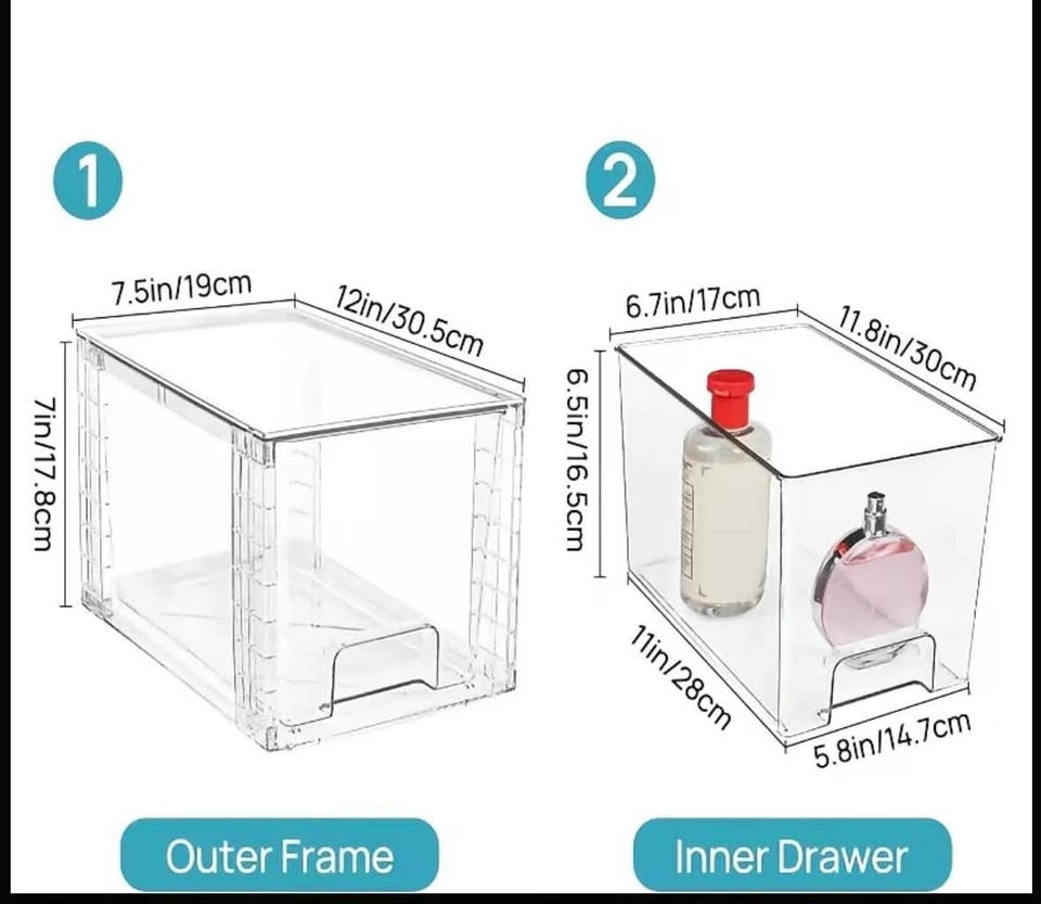 Large stackable storage drawers - photo 3