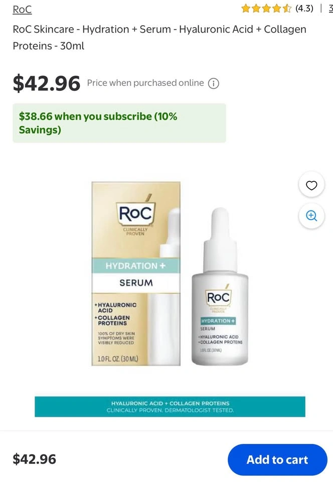 RoC Hyaluronic Acid + Collagen Serum - photo 2