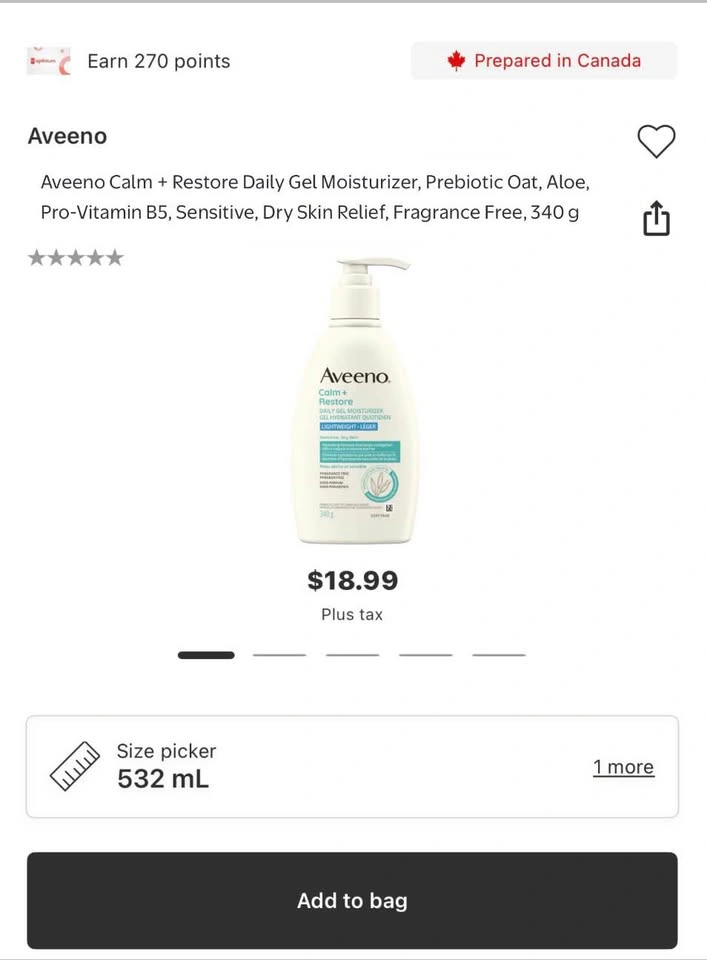 Aveeno Calm + Restore Moisturizer - photo 2