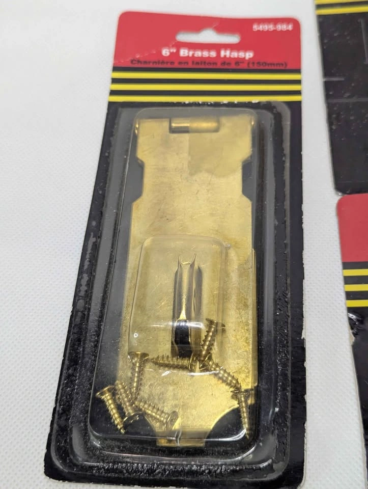 Stanley and Home Hardware Brass Hasp, Bolts, and Hinges - photo 3