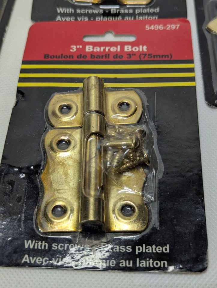 Stanley and Home Hardware Brass Hasp, Bolts, and Hinges - photo 5