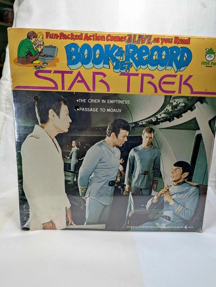 Star Trek Book & Record Set by Peter Pan Records Sealed