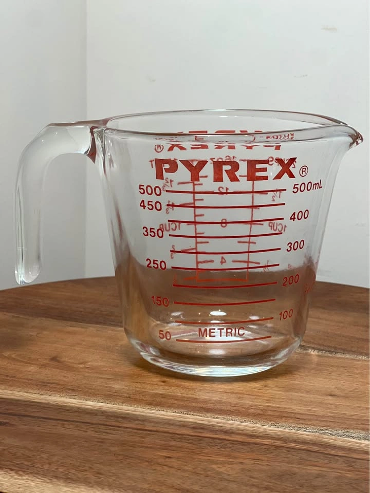 Vintage Pyrex 2-Cup (500 mL) Glass Measuring Cup 516 - photo 2