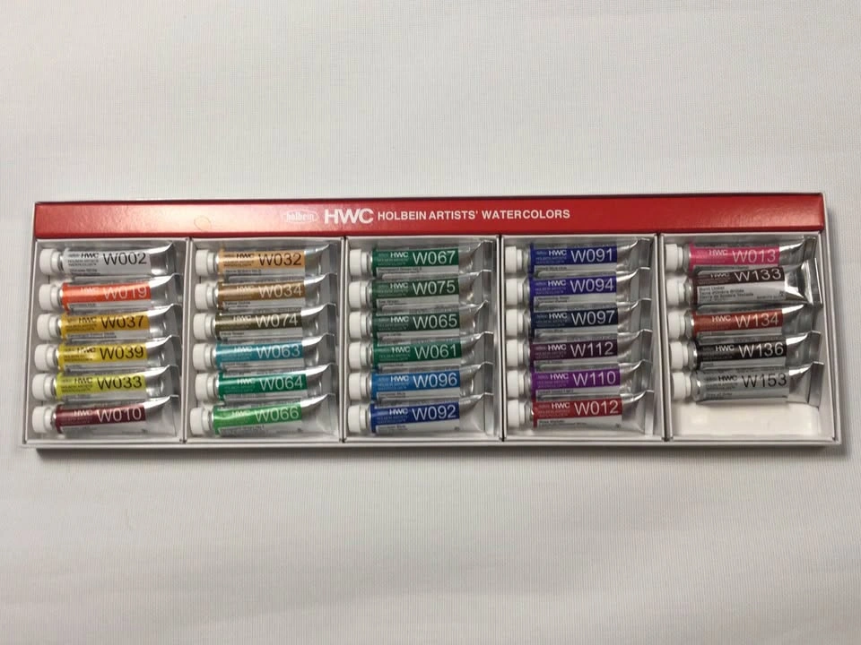 Holbein artist watercolor 30 set of 5 ml tubes ( 1 tube missing - photo 5