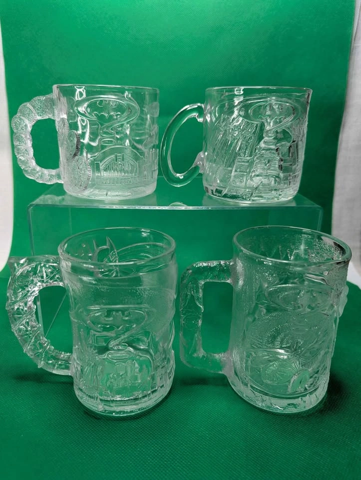 McDonald's Batman Forever Glass Mugs Set of 4 1995 - photo 2