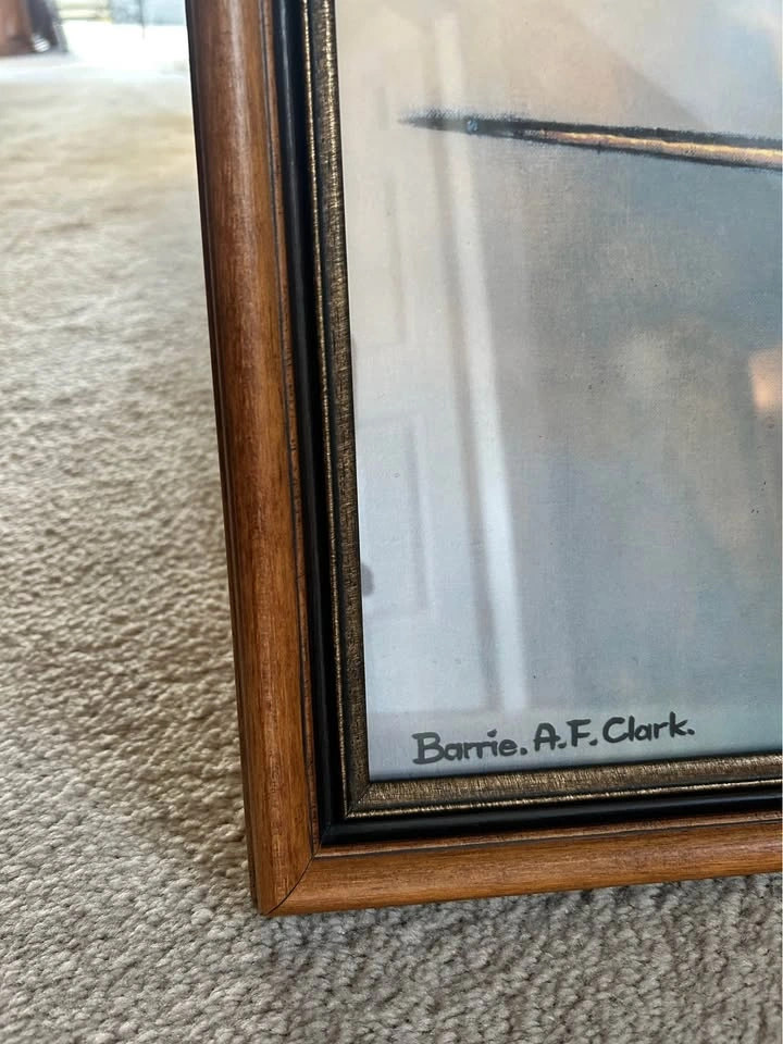 Framed Barrie Clark “Spitfire” print - photo 2