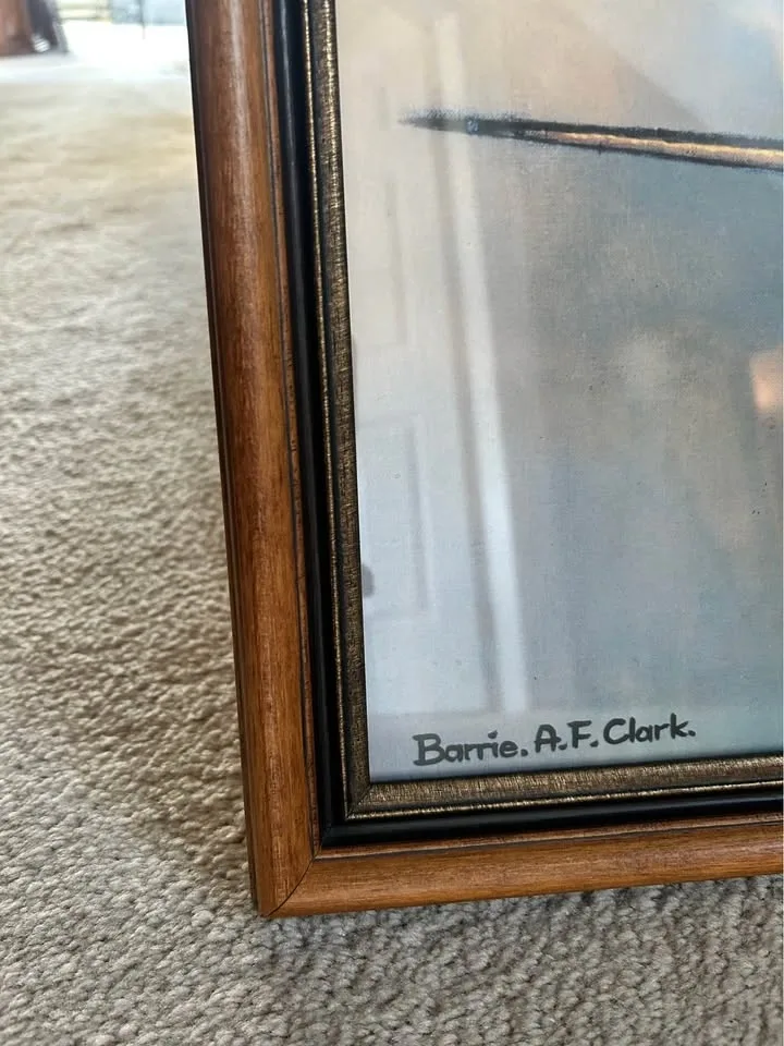 Framed Barrie Clark “Spitfire” print - photo 2
