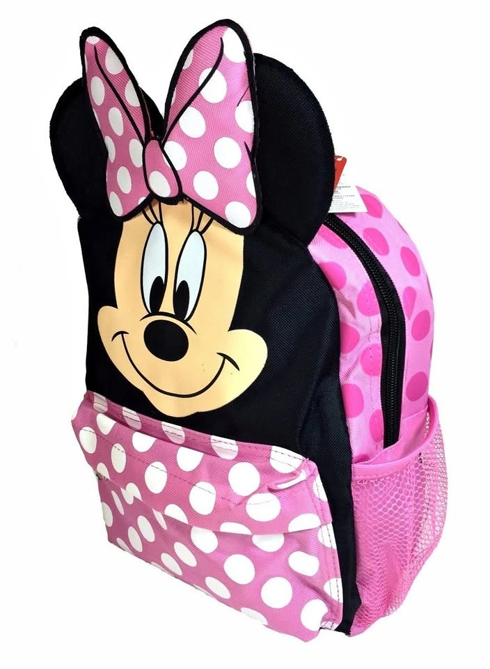 Minnie Mouse Backpack 12" Small Bag with Ears