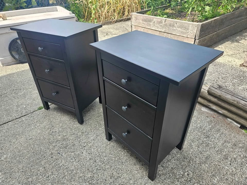 2x Hemnes 3 Drawers Nightstand - photo 2