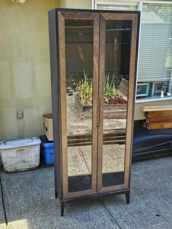 Ikea Regissor cabinet w/ glass doors 30.75in wide - photo 2