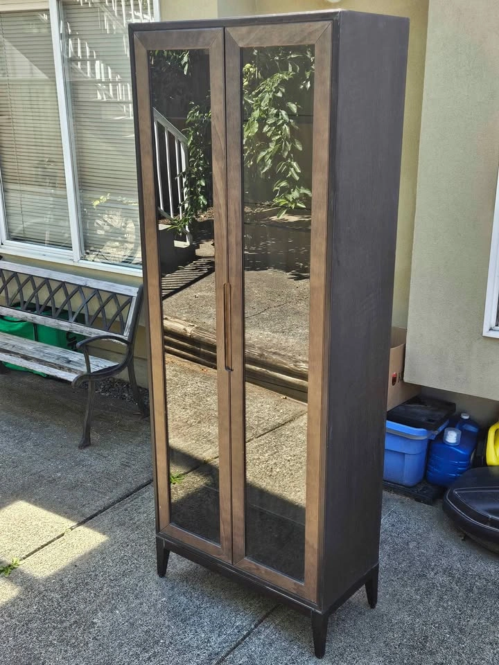 Ikea Regissor cabinet w/ glass doors 30.75in wide - photo 3