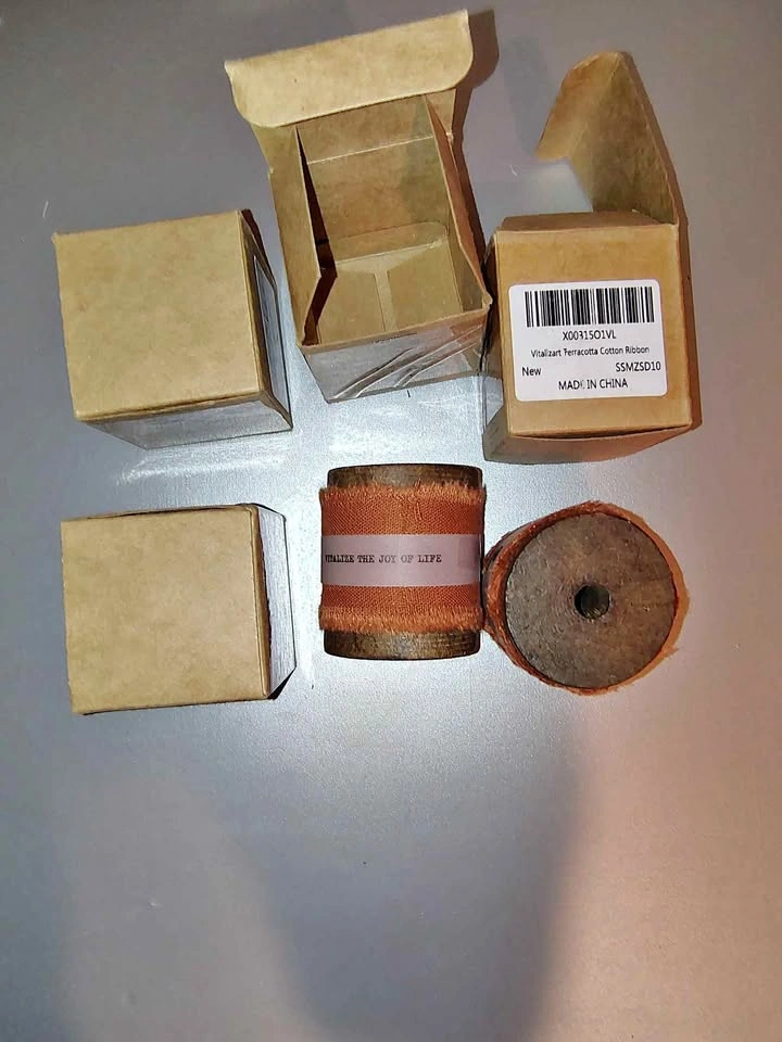 Vitalizart Terracotta Cotton Ribbon