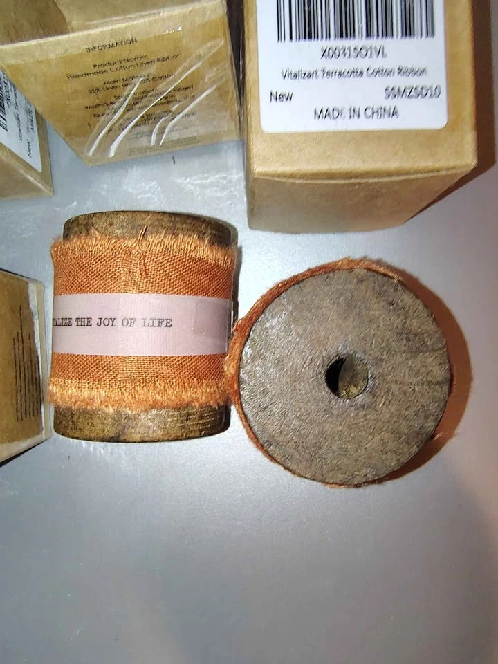 Vitalizart Terracotta Cotton Ribbon - photo 2