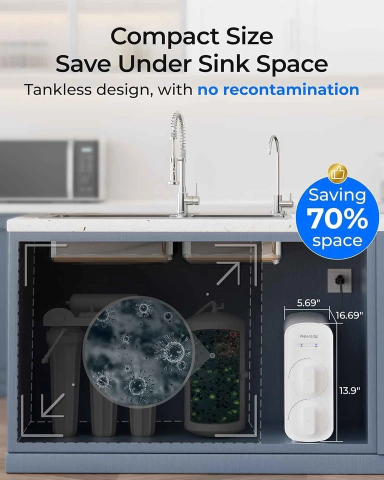 Waterdrop G5P500A Alkaline Mineral RO Water System - photo 2