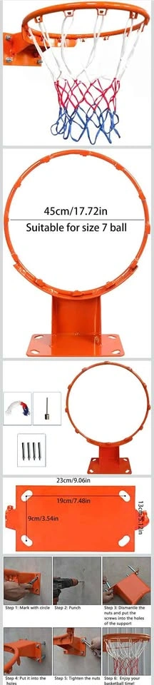 Premium Heavy Duty Basketball Rim with Double Spring – 18-inch - photo 4