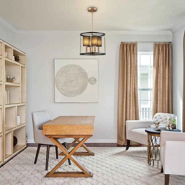 Elegant Industrial 4-Light Chandelier (E12 Base) - photo 2