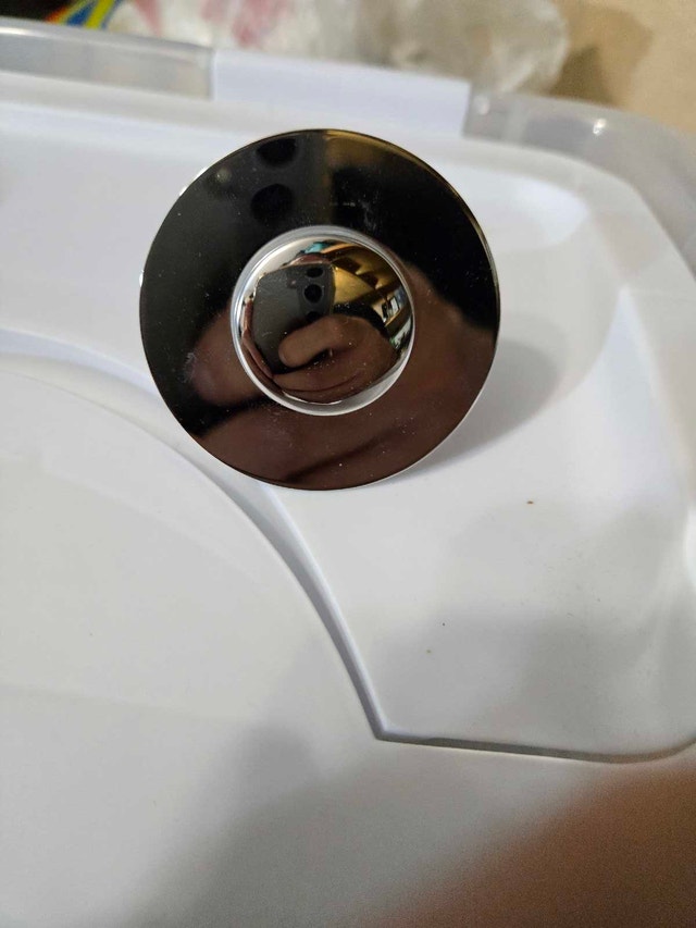 Chrome Bathroom Sink Drain Stopper Brand New - photo 2