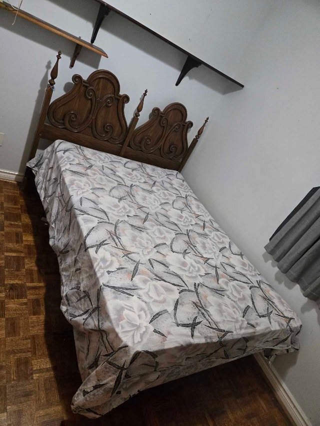 Double Bed Frame and Mattress