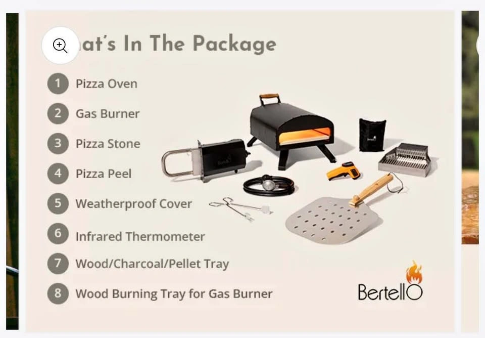 Bertello 12" SimulFIRE Outdoor Pizza Oven