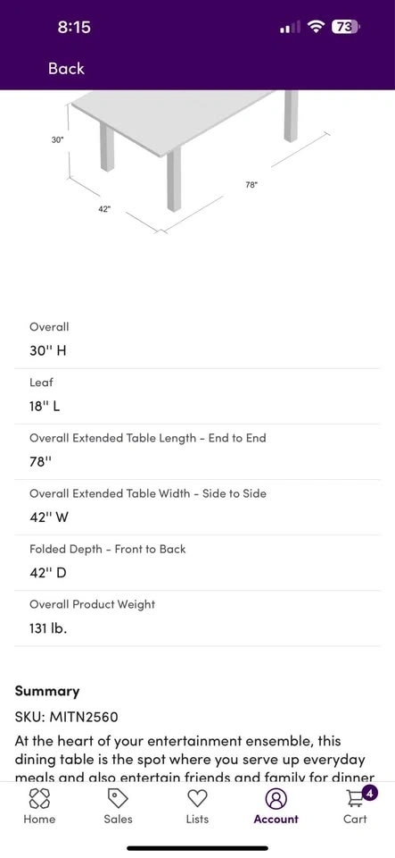 8 seat Dinning table must go - photo 2