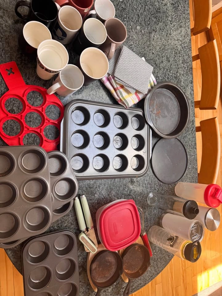 Assorted Kitchenware and Coffee Mug Set